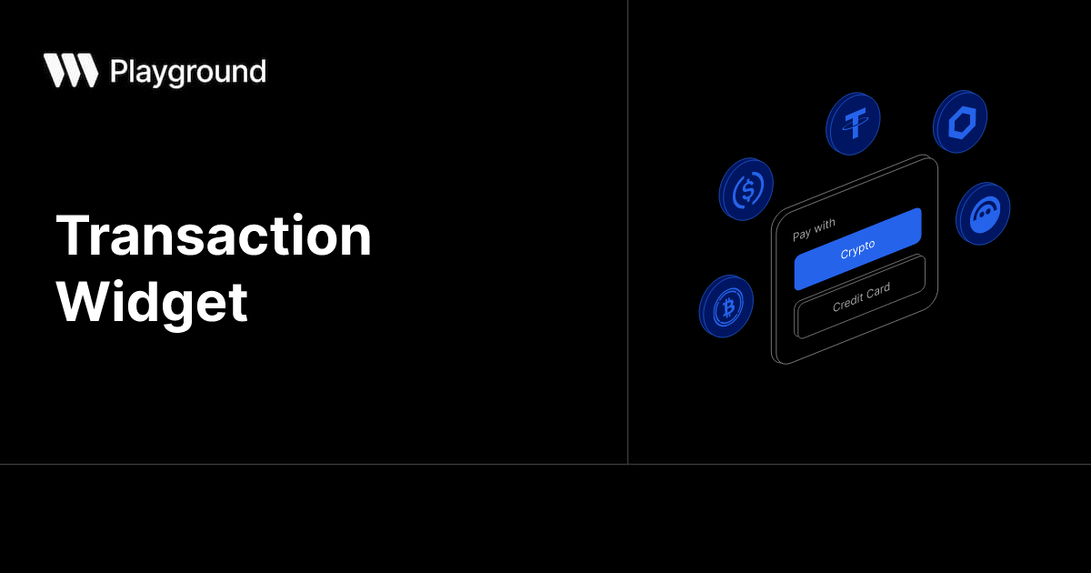 Transaction Widget | thirdweb Playground