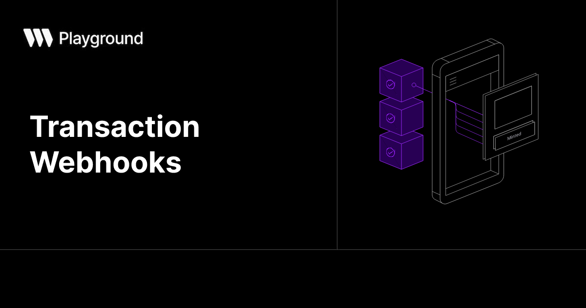 Transaction Webhooks | thirdweb Playground